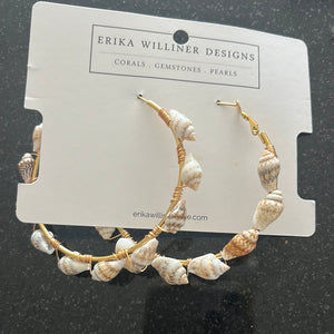 Shell Hoops by Erika Williner